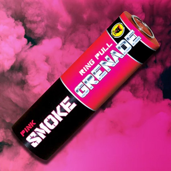 Black Cat Pink Smoke Grenade