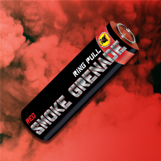 Black Cat Red Smoke Grenade