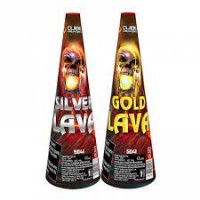 Silver/Gold Lava Fountain by Cube Fireworks