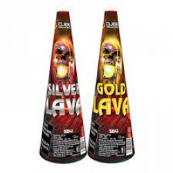 Silver/gold lava Fountain by Cube Fireworks