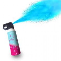 Blue  fire extinguisher powder