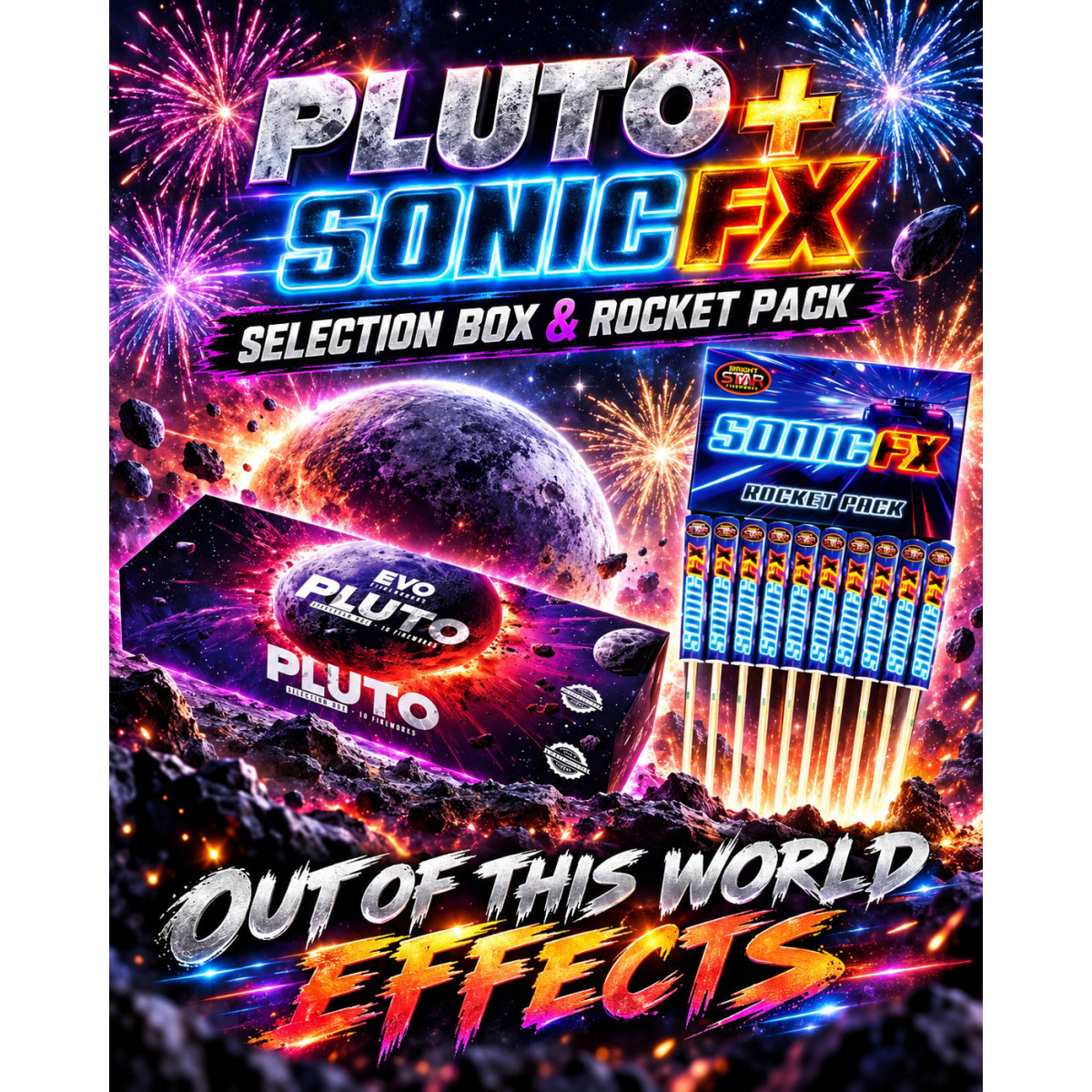 pluto Selection Box From Evolution Fireworks