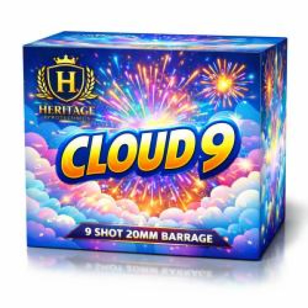 Cloud 9 Barrage By Heritage Fireworks